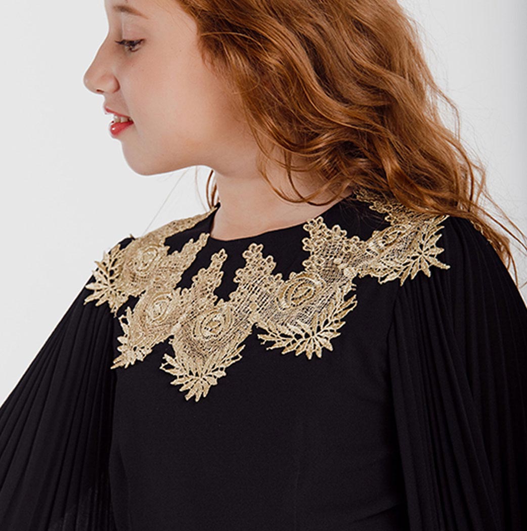 Black Pleated Maxi Dress | Esmerize Boutique